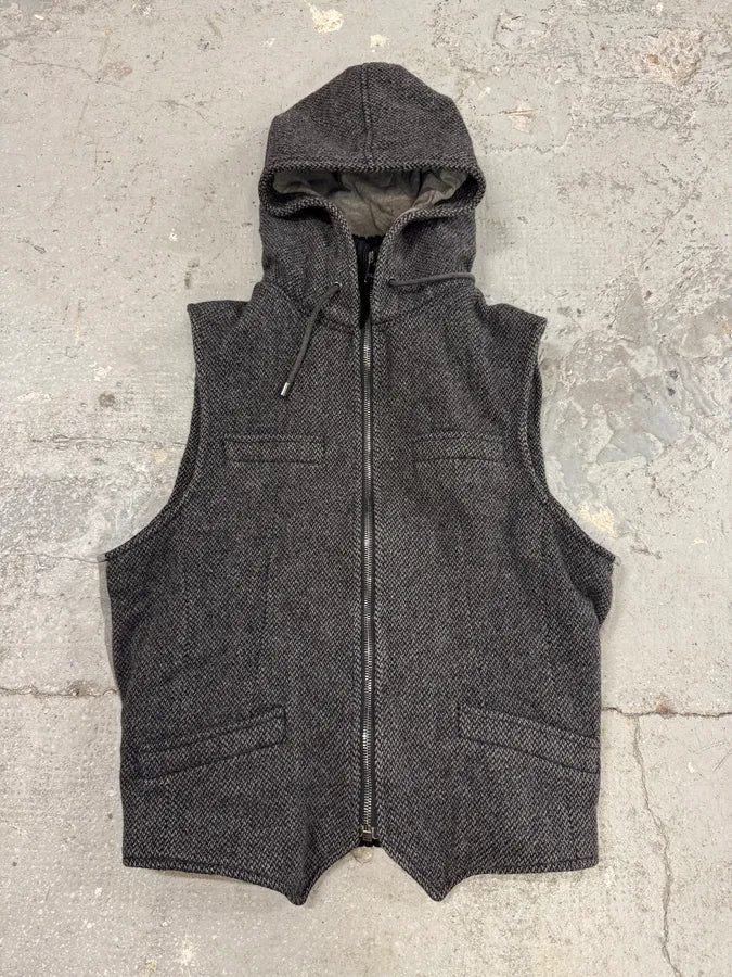 2000s Dolce & Gabbana Hooded Vest Jacket (S/M) 0