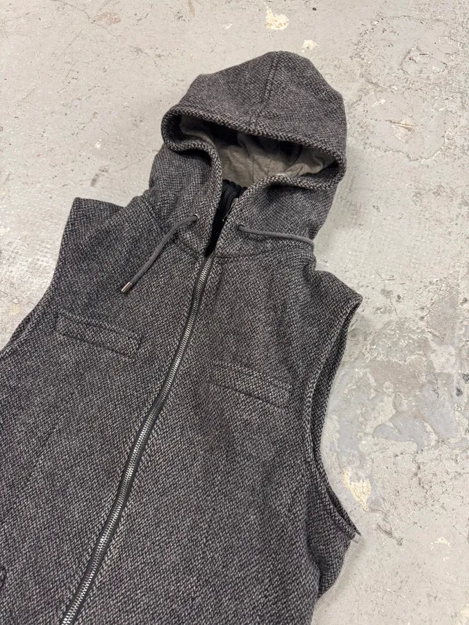 2000s Dolce & Gabbana Hooded Vest Jacket (S/M) 1