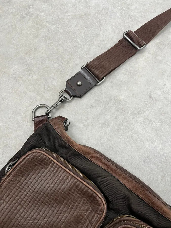 2000s Dolce & Gabbana Hybrid Brown Leather Bag LQhQveb 2