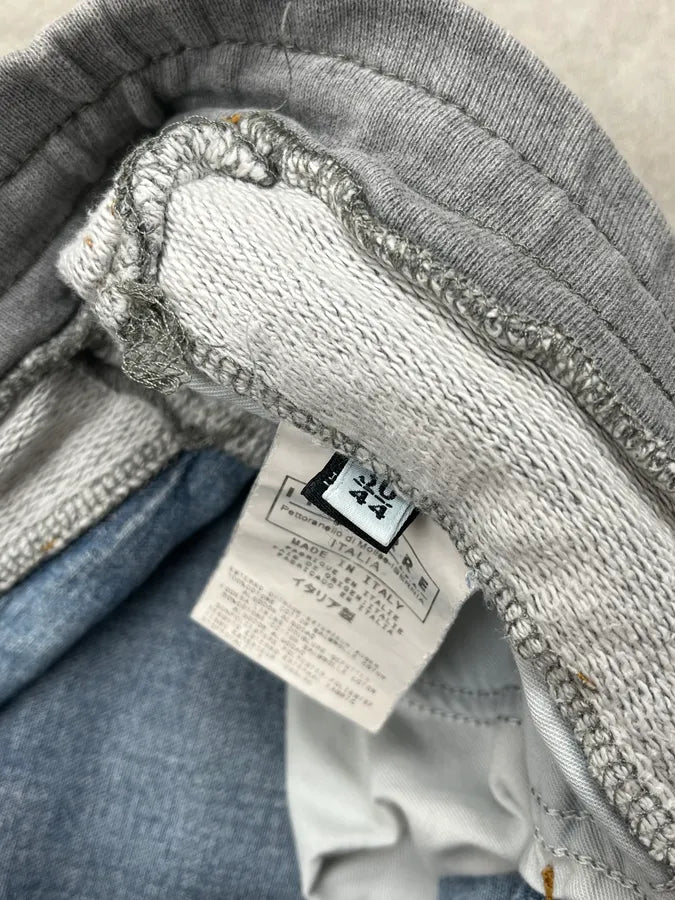 AW2004 Dolce & Gabbana Hybrid Grey Joggers Blue Denim Jeans MDbbFru 12