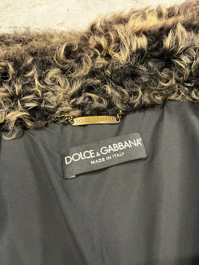 FW2009 Dolce & Gabbana Hybrid Nylon Suede Black Jacket QlLXNMc 9