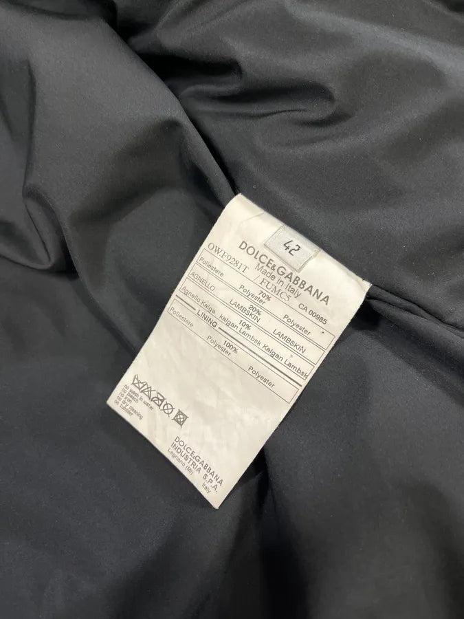 2000s Dolce & Gabbana Hybrid Nylon Suede Black Jacket QlLXNMc 9