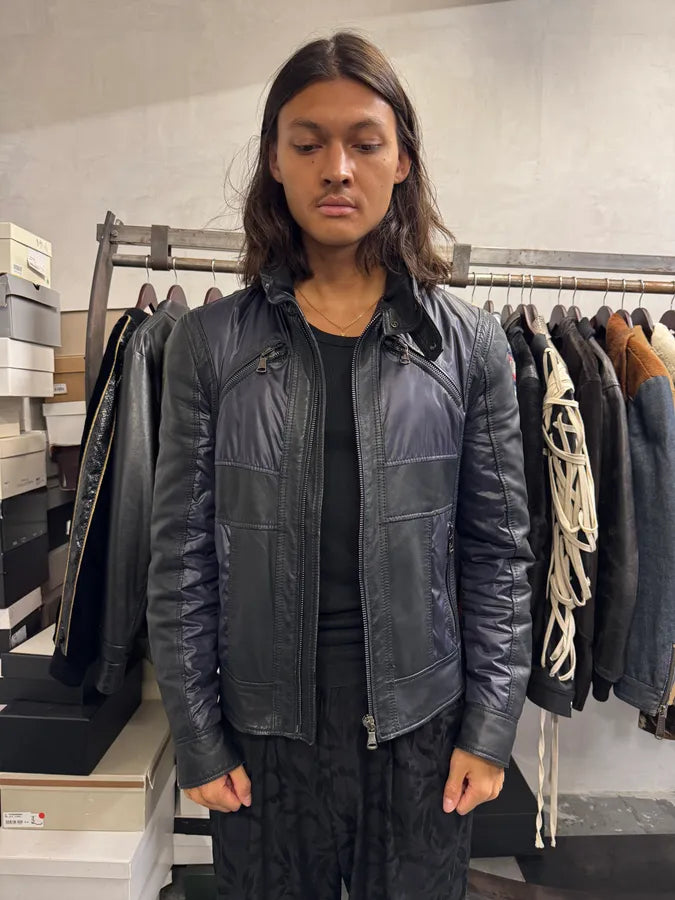 2000s Dolce & Gabbana Hybrid Purple Leather Jacket kaZwAsN 1