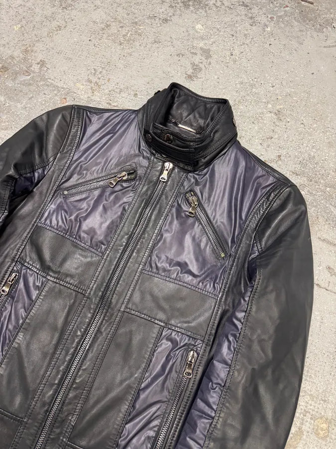 2000s Dolce & Gabbana Hybrid Purple Leather Jacket kaZwAsN 5