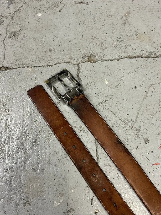 2000s Dolce & Gabbana Hybrid Python Skin Leather Belt rJWRdlU 3