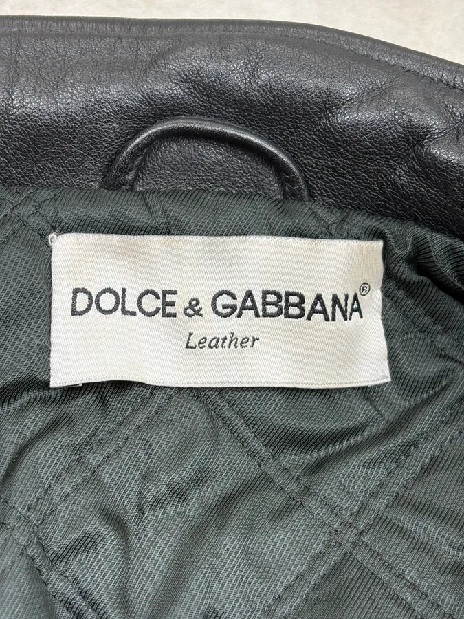 1990s Dolce & Gabbana Black Hybrid Suede & Leather Biker Jacket pwDHVfx 9