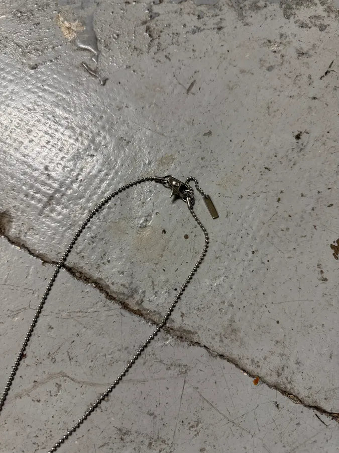 2000s Dolce & Gabbana I Love D&G Dog Tag Ball Chain Necklace ELUDYbQ 5