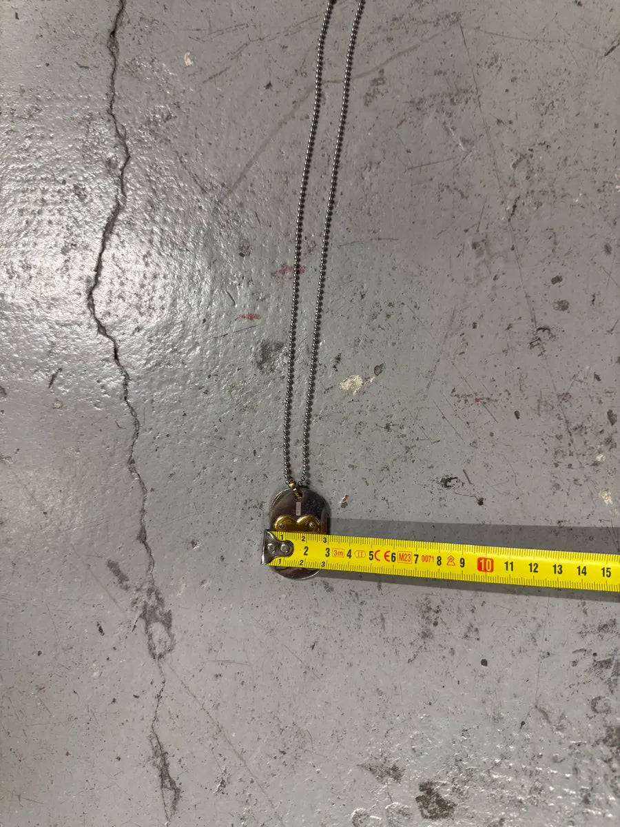 2000s Dolce & Gabbana I Love D&G Dog Tag Ball Chain Necklace ELUDYbQ 8