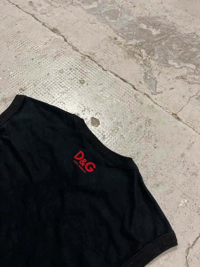 2000s Dolce & Gabbana I Love You Black Tank Top vmRHAfv 5