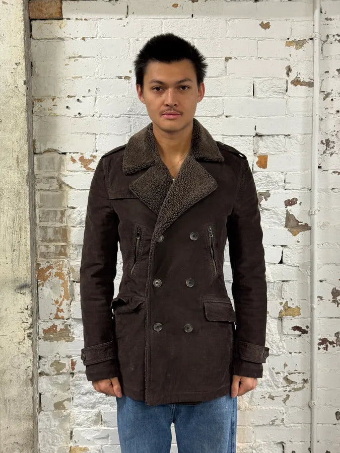 2000s Dolce & Gabbana Imperial Buttoned Brown Jacket FhFabqn 1