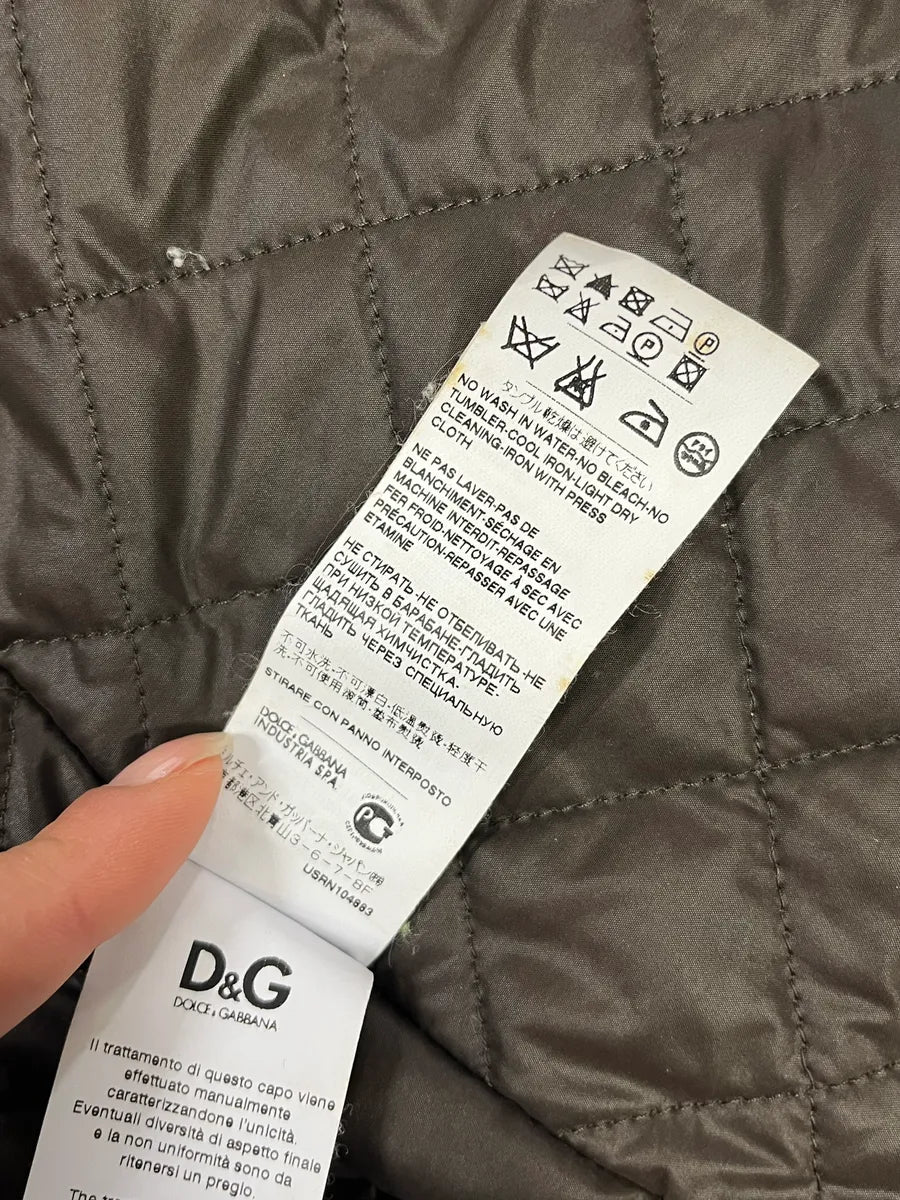 2000s Dolce & Gabbana Imperial Buttoned Brown Jacket FhFabqn 12