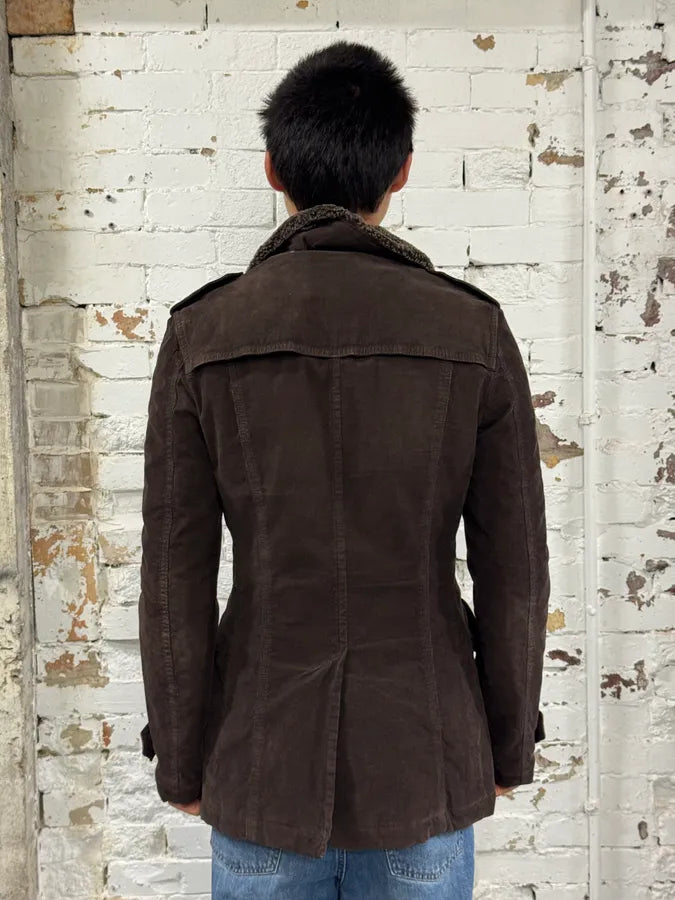 2000s Dolce & Gabbana Imperial Buttoned Brown Jacket FhFabqn 2