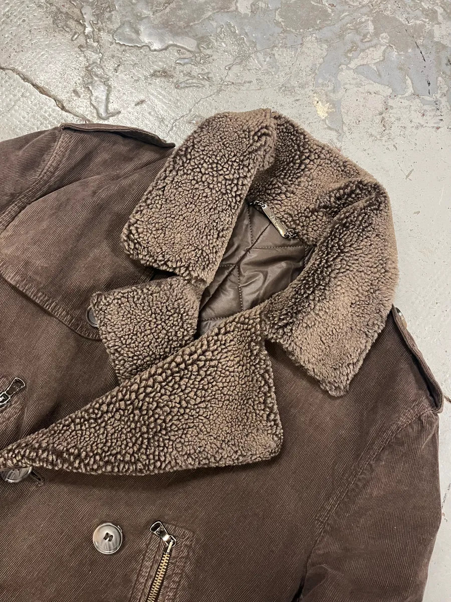2000s Dolce & Gabbana Imperial Buttoned Brown Jacket FhFabqn 4