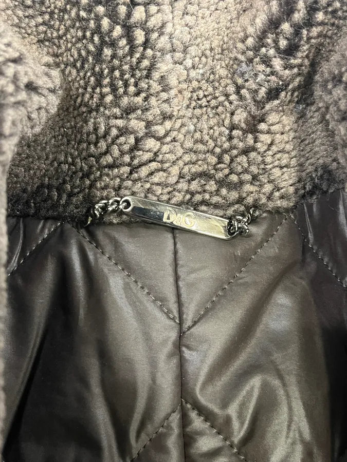 2000s Dolce & Gabbana Imperial Buttoned Brown Jacket FhFabqn 8