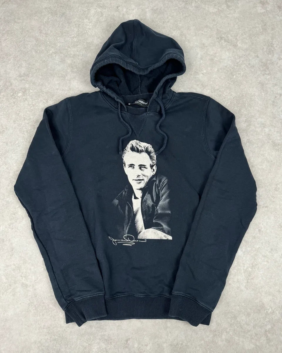 2000s Dolce & Gabbana James Dean Navy Hoodie pMPBlQf 3