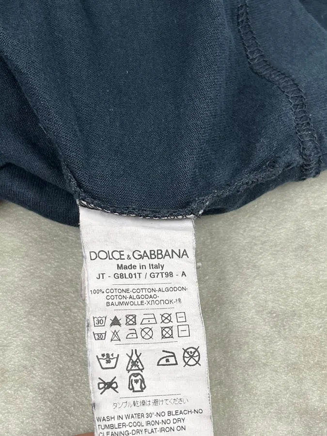 2000s Dolce & Gabbana James Dean Navy T-Shirt WdTyPcP 9