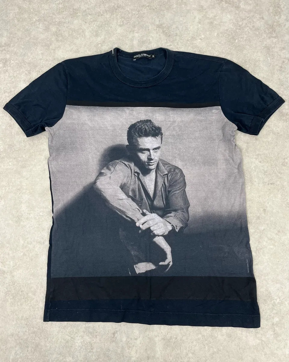 2000s Dolce & Gabbana James Dean Navy T-Shirt – Dolce Vita Hub