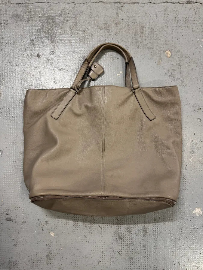 2000s Dolce & Gabbana Kati Zip Beige Leather Tote Bag DnYWhYo 2
