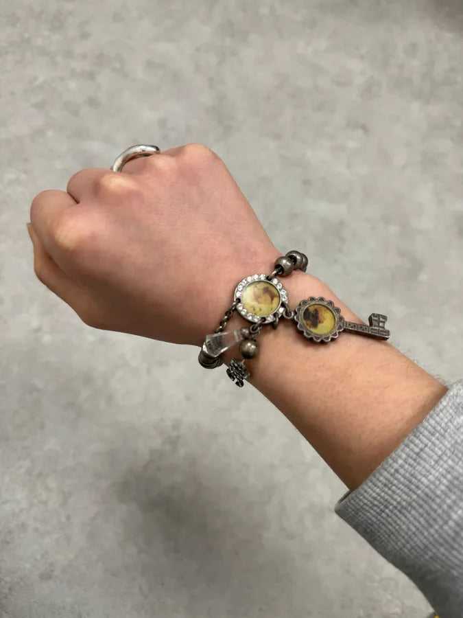 2000s Dolce & Gabbana Key Chain Grey Bracelet sFyXZsi 0