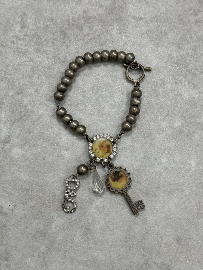 2000s Dolce & Gabbana Key Chain Grey Bracelet sFyXZsi 1