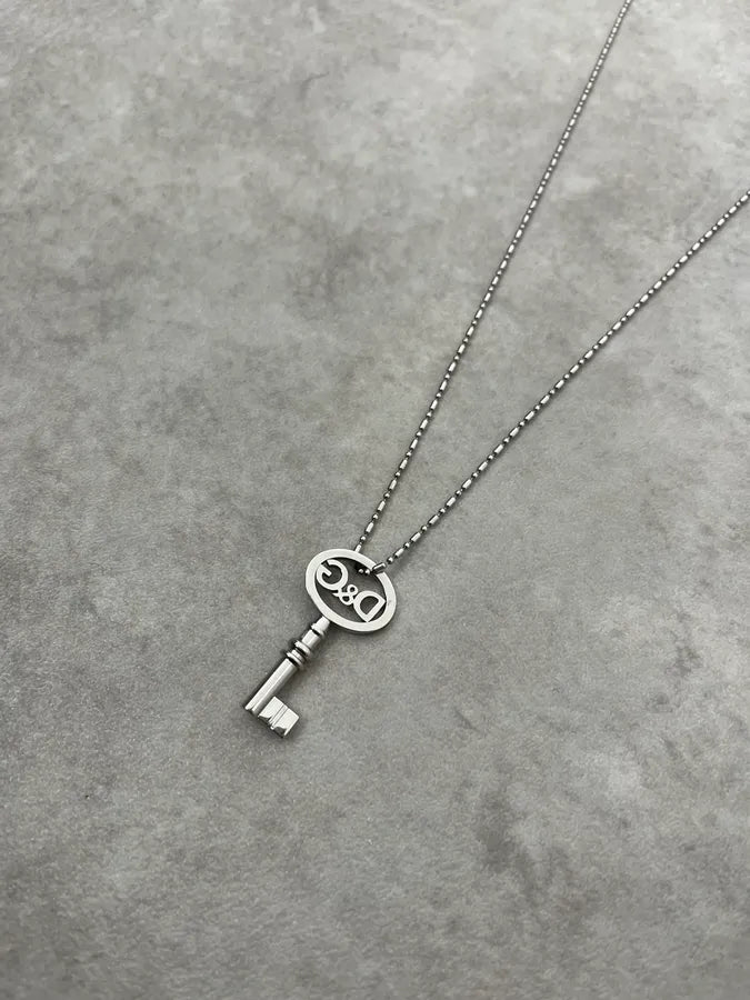 2000s Dolce & Gabbana Key Logo Necklace iOeQAyb 4