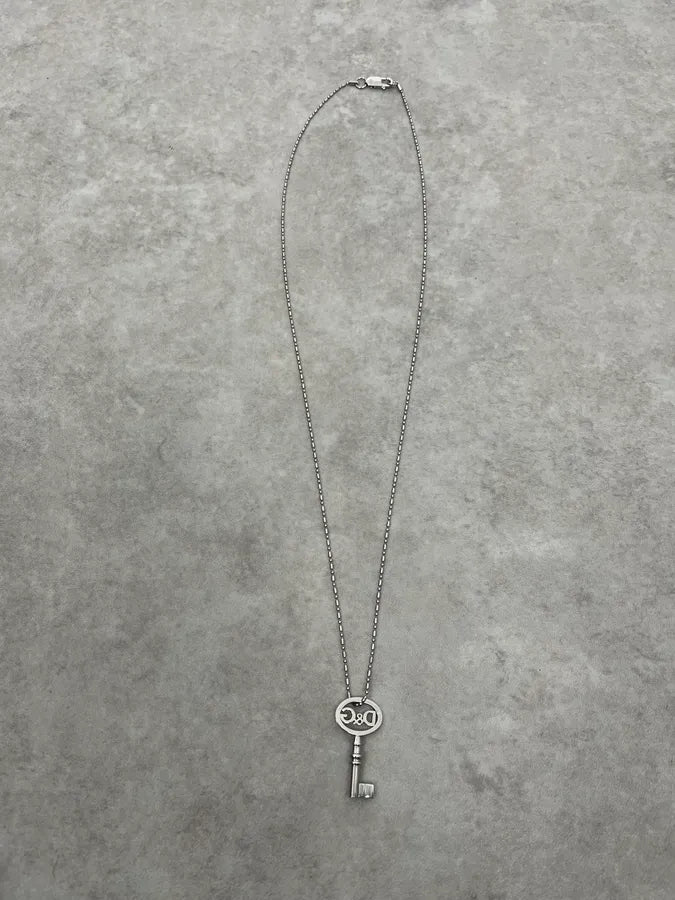 2000s Dolce & Gabbana Key Logo Necklace iOeQAyb 5