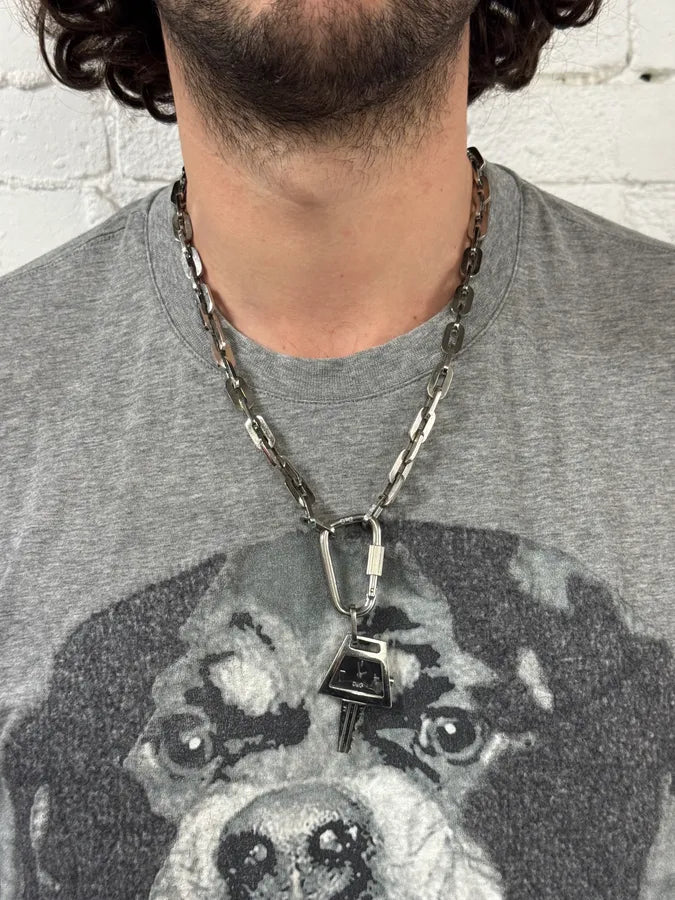 2000s Dolce & Gabbana Key Watch Pendant Necklace CRHsMUd 1