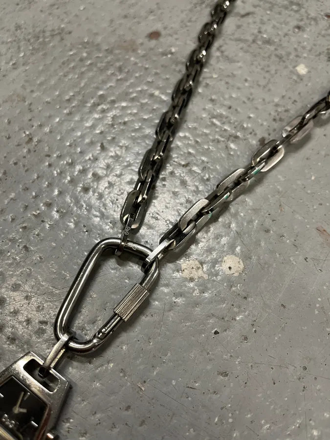 2000s Dolce & Gabbana Key Watch Pendant Necklace CRHsMUd 3