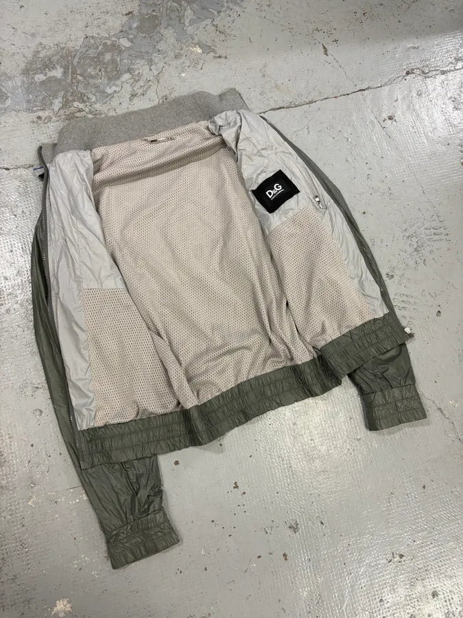 2000s Dolce & Gabbana Khaki & Beige Track Jacket JYQYRpP 6