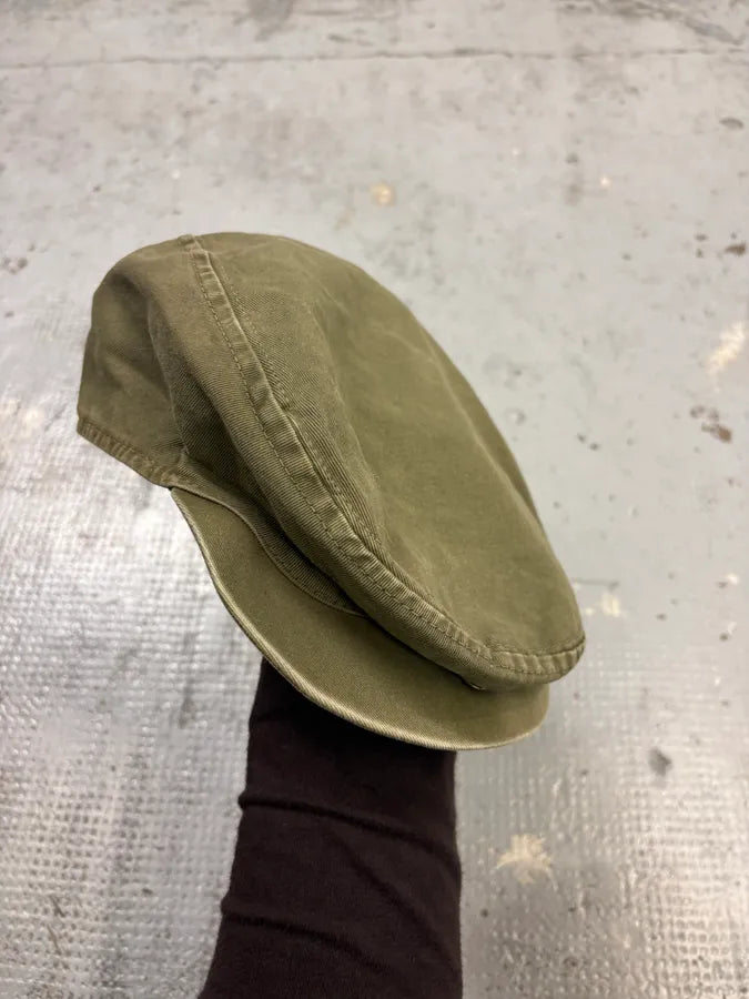 SS2003 Dolce & Gabbana Khaki Green Frenchie Beret Cap kuwrGeb 1