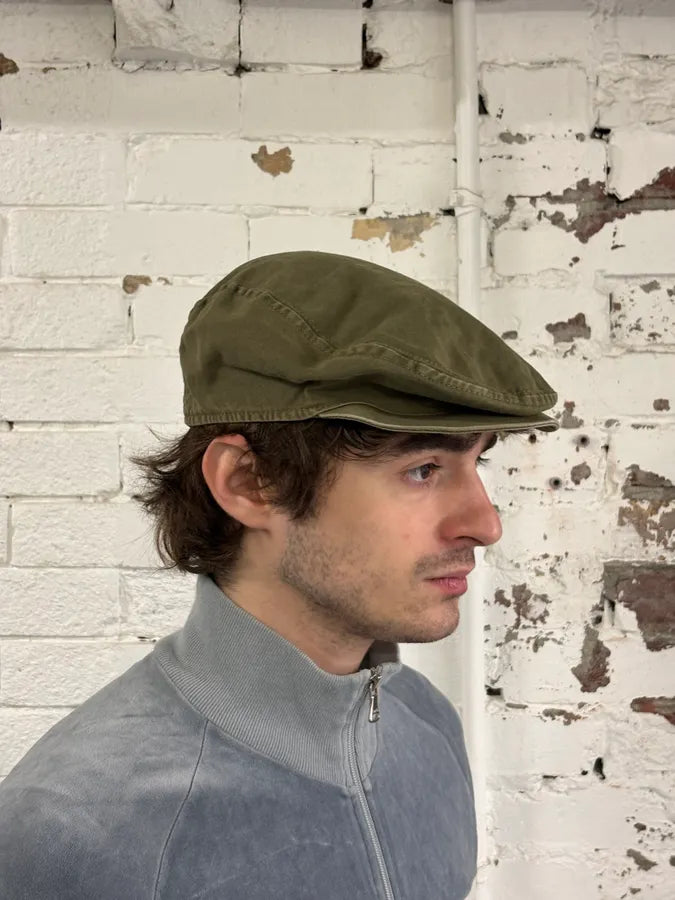 SS2003 Dolce & Gabbana Khaki Green Frenchie Beret Cap kuwrGeb 2