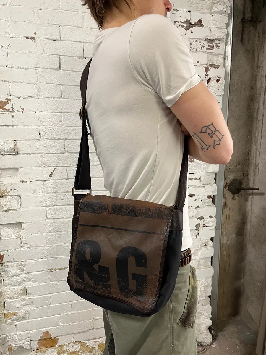 2000s Dolce & Gabbana Brown Messenger Shoulder Bag  ZDlBLFK 2