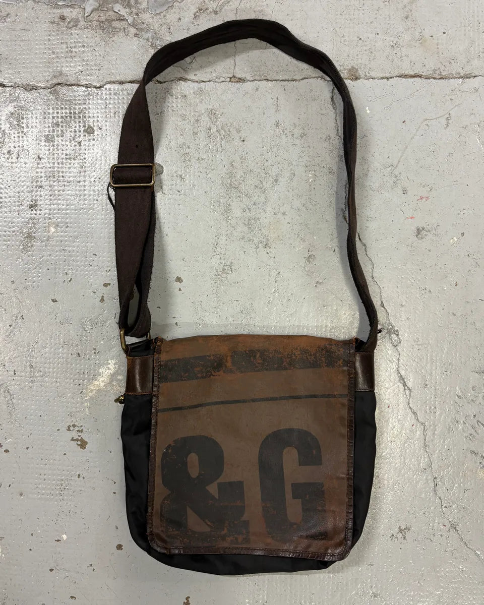 2000s Dolce & Gabbana Brown Messenger Shoulder Bag  ZDlBLFK 0