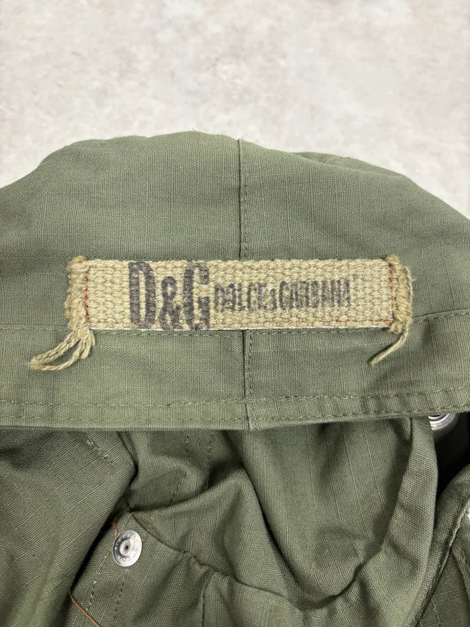 SS2006 Dolce & Gabbana Khaki Green Cargo Cap OmbBomz 5