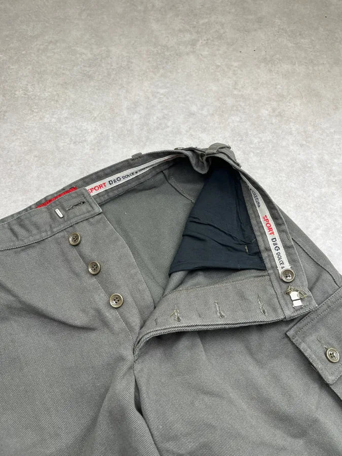 2000s Dolce & Gabbana Khaki Cargo Pants CmsROJv 8