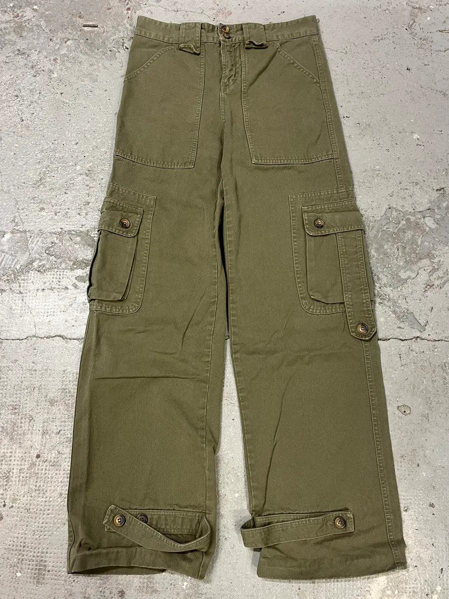 2000s Dolce & Gabbana Khaki Cargo Pants (XS/S) BVuXWIv 1