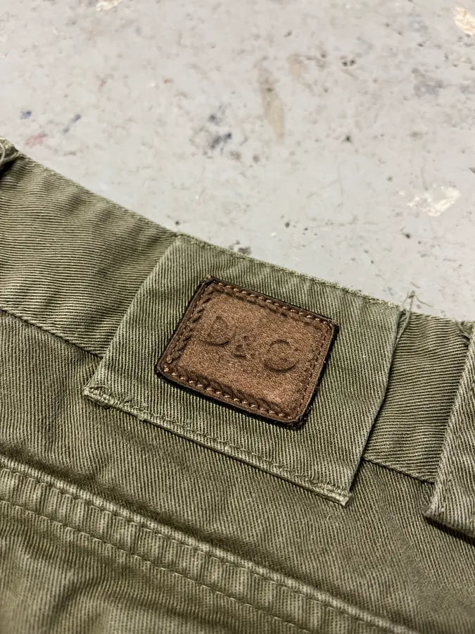 2000s Dolce & Gabbana Khaki Cargo Pants (XS/S) BVuXWIv 10