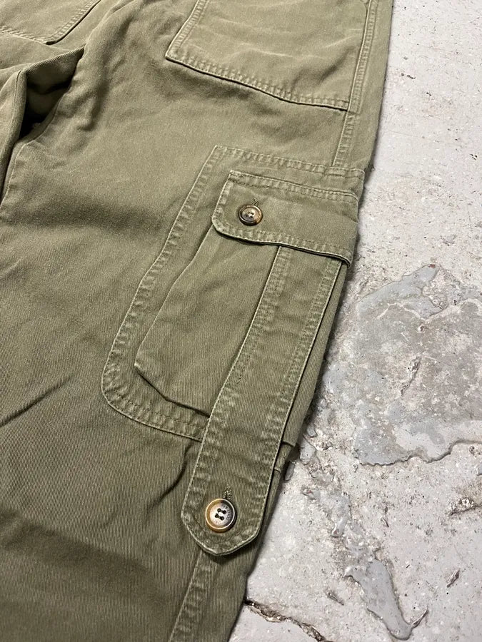 2000s Dolce & Gabbana Khaki Cargo Pants (XS/S) BVuXWIv 7