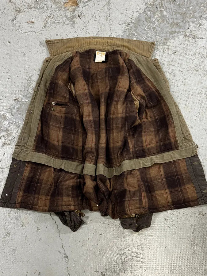 AW2003 Dolce & Gabbana Khaki Military Cargo Removable Jacket RZxkMUZ 8