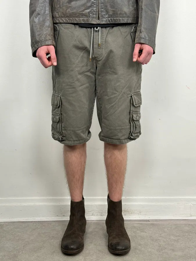 SS2003 Dolce & Gabbana Khaki Cotton Cargo Shorts  gJIkumg 1