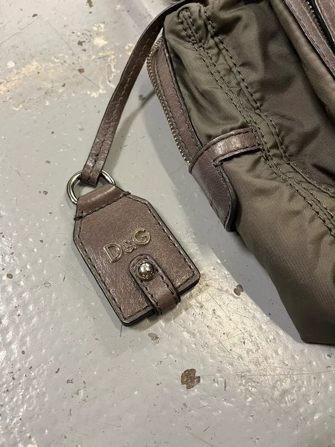 2000s Dolce & Gabbana Khaki Green Multi Zip Mila Handle Bag JOwgzTV 3