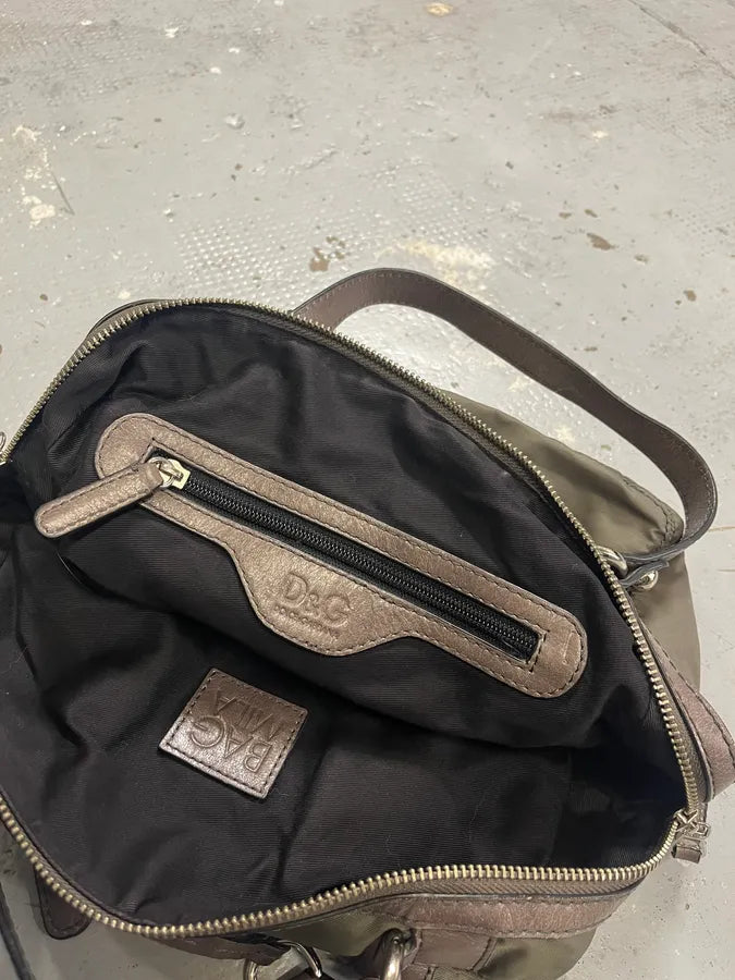 2000s Dolce & Gabbana Khaki Green Multi Zip Mila Handle Bag JOwgzTV 8