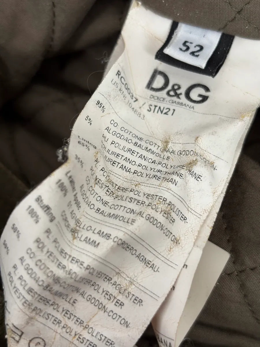 2000s Dolce & Gabbana Khaki Green Mutli Pockets Cargo Trench Coat xKSsKBs 7