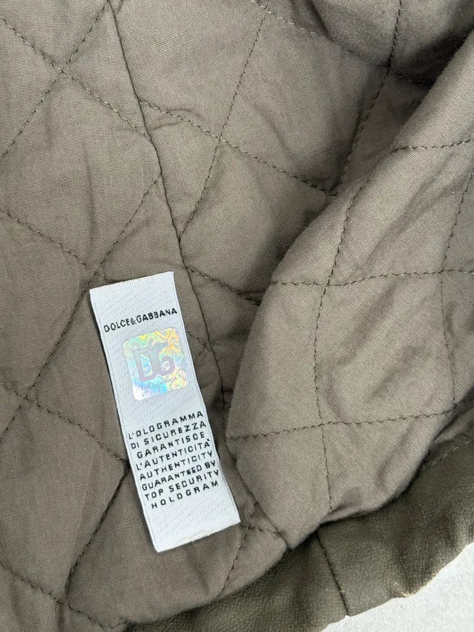 2000s Dolce & Gabbana Khaki Green Mutli Pockets Cargo Trench Coat xKSsKBs 8