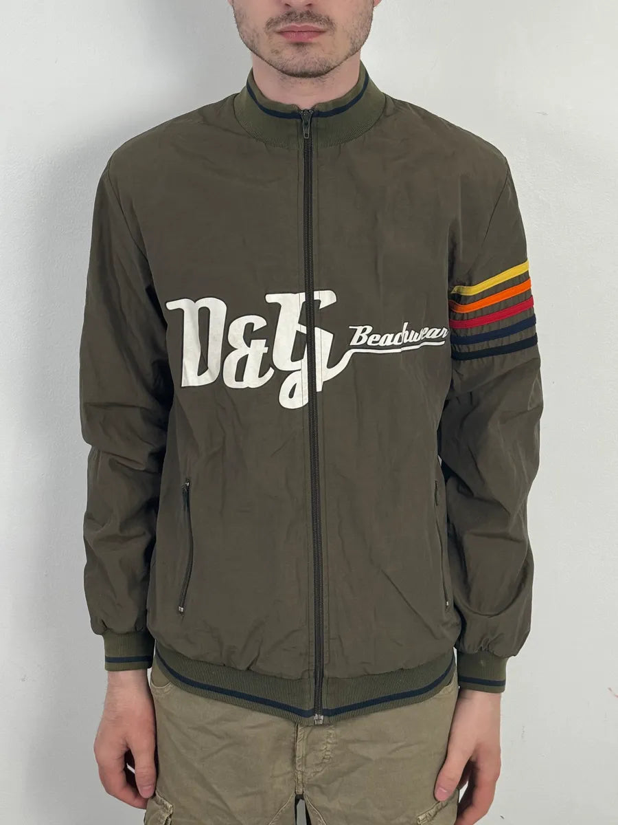 SS2006 Dolce & Gabbana Khaki Light Beach Nylon Jacket LNiXMmy 1