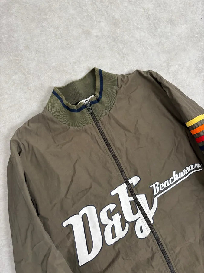 SS2006 Dolce & Gabbana Khaki Light Beach Nylon Jacket LNiXMmy 4