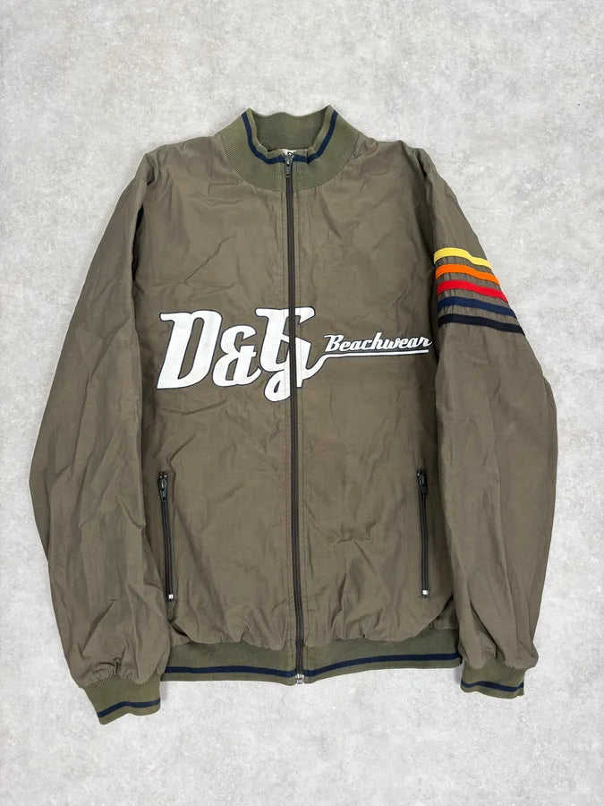 SS2006 Dolce & Gabbana Khaki Light Beach Nylon Jacket LNiXMmy 0