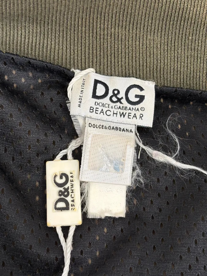 SS2006 Dolce & Gabbana Khaki Light Beach Nylon Jacket LNiXMmy 11
