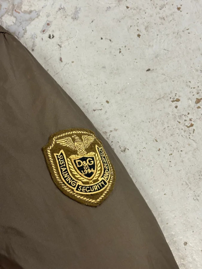 2000s Dolce & Gabbana Khaki Nylon Cargo Bomber Jacket IhUpbMA 7