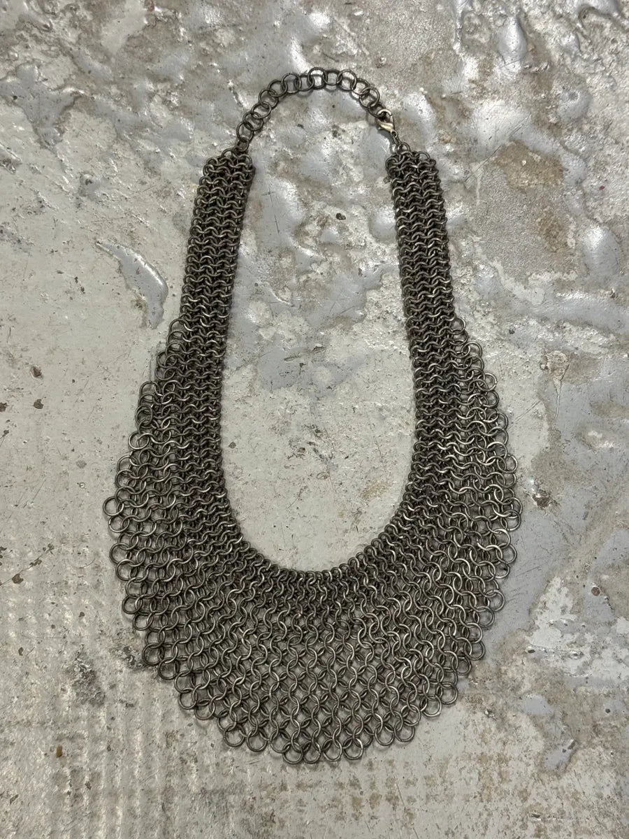 2000s Dolce & Gabbana Knight Grey Linked Necklace beioLmw 0